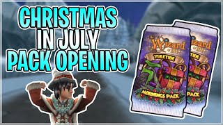 SUPER LUCKY Christmas In July Pack Opening in Wizard101 [upl. by Lynelle74]