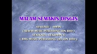 Spin  Malam Semakin Dingin Official Karaoke Video [upl. by Hussey]