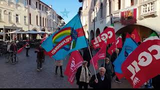 🟥Manifestazione CGIL e UIL Pordenone 29112024 [upl. by Aivax]