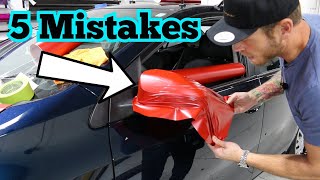 5 Most Common Vinyl Wrap Mistakes [upl. by Nitz]