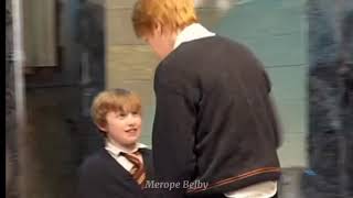 Cute Oliver and James Phelps Behind the Scenes harrypotter phelpstwins [upl. by Gosnell]