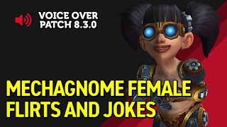 Mechagnome Female Allied Race Flirts and Jokes [upl. by Llezniuq861]