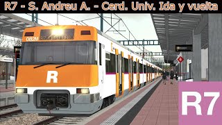 Rodalies de Cataluña  R7  Introducción  Cab ride ida y vuelta [upl. by Enelrahs434]