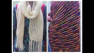 Easy Muffler Shawl Stall Design For Women [upl. by Parfitt94]