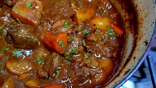 BEEF STEW is the perfect comfort food that taste even better the next day  One Pot Beef Stew Recipe [upl. by Amehsat]