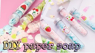 DIY Handmade tissue hand soap  DIY paper soap  how to make paper soap [upl. by Selim]