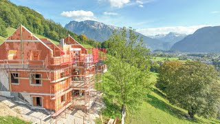 Rohbau der SunleitnResidenz👷‍♂️Meilenstein zur Traumimmobilie im Salzkammergut in Österreich [upl. by Mutua]