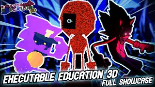 FNF Executable Education 3D  FULL SHOWCASE  GameplayModsSonicexe [upl. by Cuhp700]