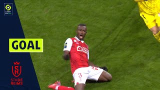 Goal Ghislain KONAN 90 1  SdR STADE DE REIMS  CLERMONT FOOT 63 10 2122 [upl. by Olinad]