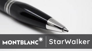 Montblanc StarWalker Ballpoint Pen  Precious Resin  Black [upl. by Nason]