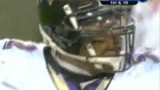 Ravens LB Ray Lewis Lays Out Ahman Hall [upl. by Nalro]