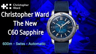 Christopher Ward New C60 Sapphire  600m Selita Swiss Automatic Trident C65 [upl. by Eerdna]