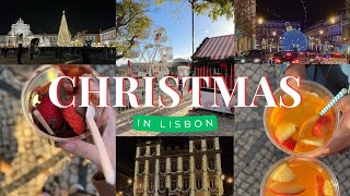 Christmas in Lisbon  Celebrating residency with Christmas markets food drinks and lights [upl. by Aneez]