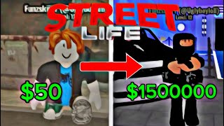 THE FASTEST way to make money and get super rich in Roblox Street Liferoblox [upl. by Nomelihp]