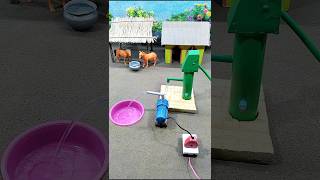 Mini hand pump project mini motor water pump project horse videos  320 [upl. by Cl424]