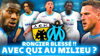 🏆 AEK ATHENES  OM  quelle COMPO pour remplacer Rongier blessé [upl. by Rozina]