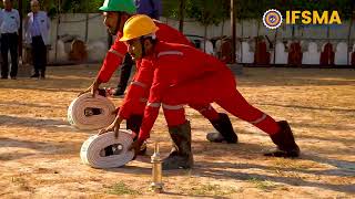 Fire Hose Drill Training video  Fire Brigade Training hosedrill [upl. by Katie15]