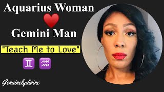 Aquarius Woman amp Gemini Man Love♥️Compatibility [upl. by Janeva]