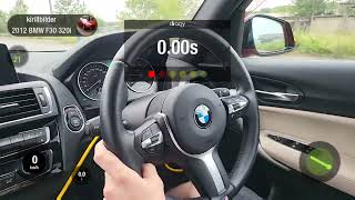 BMW F20 116i N13 136hp220hp stage1 0100 on dragy [upl. by Erbe]