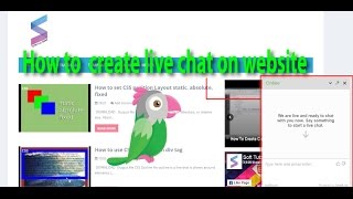 How to Create live chat on blogger page  plugin  widget [upl. by Hun624]