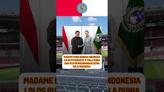 MADAME PANG MANAGER TIM NASIONAL THAILAND timnasindonesia football [upl. by Allcot]