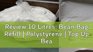 Review 10 Litres Bean Bag Refill  Polystyrene  Top Up Bean Bags  Singapore [upl. by Lleznov703]