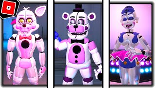 How to get ALL 3 NEW SISTER LOCATION SECRET CHARACTERS in FREDBEARS MEGA ROLEPLAY  Roblox [upl. by Orihakat]