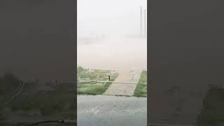 50 MPH Wind with Hail and Rain blowing in sideways in Texas today [upl. by Esorylime]