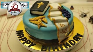 How to Make Bible 3D Fondant Cake l Paul DIY TV Tutorial [upl. by Lancey]