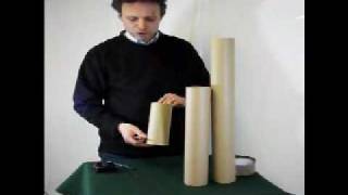 Mailing Tube Lengthening  How To Create The Cardboard Postal Tube To The Right Length [upl. by Itirp]