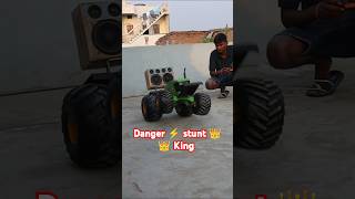 DIY electric John Deere tractor stunt 👑👑shorts rkg [upl. by Aivitnahs97]