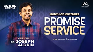 September2023  Promise Service  Word of God Dr Joseph Aldrin  Mount Zion Church [upl. by Keyte863]