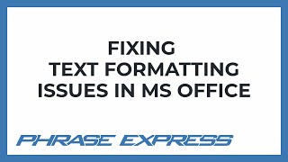 Solving text formatting issues in Microsoft Office Outlook Word Excel [upl. by Haisi726]