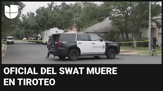 Balacera en Texas deja cuatro muertos un oficial del SWAT perdió la vida y otro resultó herido [upl. by Aneed]