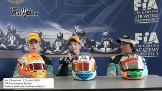 CiKFiA Academy Trophy  Val dArgenton  Podium and Press Conference [upl. by Kerry]