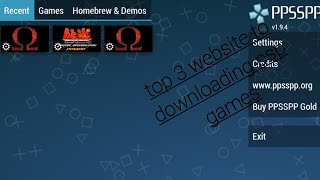 Top 3 websites for downloading psp games in Android Thakur gaming [upl. by Buyer]