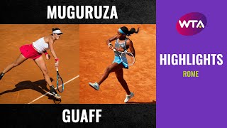 Garbiñe Muguruza vs Coco Gauff  2020 Rome Second Round  WTA Highlights [upl. by Regina]