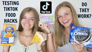 Trying Viral TikTok Food Hacks  Jacy and Kacy [upl. by Thomasine]