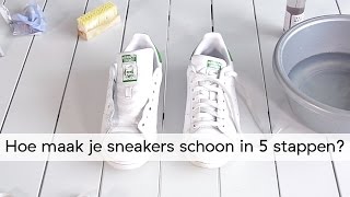 Hoe maak ik witte sneakers schoon in 5 stappen [upl. by Harod]