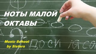 НОТЫ МАЛОЙ ОКТАВЫ как быстро выучить в скрипичном и басовом ключах [upl. by Giordano]