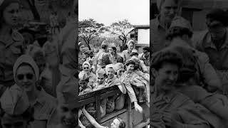 Freed American Nurses from Bataan amp Corregidor leave Manila to USA after 3 years of captivity1945 [upl. by Sammons]