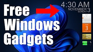 Get Windows 10 And 11 Gadgets For Free  Easy Howto Guide [upl. by Cherise561]