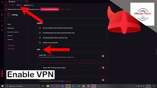 How to enable VPN on Opera GX Browser [upl. by Caiaphas]