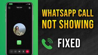 Whatsapp call not showing on display 2024 How to Fix EASY [upl. by Muryh]