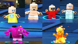 ALL Jack Jack Costumes in LEGO The Incredibles The Videogame [upl. by Rimas]