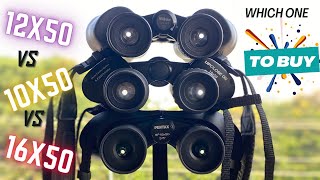 Celestron 10X50 vs Nikon 12X50 vs Pentax 16X50  Ultimate Comparison and Field Test [upl. by Arimahs]