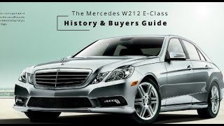 MercedesBenz W212 EClass History and Overview Design models and overview [upl. by Ettenauq352]