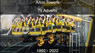 Alton Towers Rollercoaster Adverts 1992  2022 [upl. by Clapper]