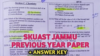 SKUAST JAMMU PREVIOUS YEAR QUESTIONS PAPER 2021  SKUAST JAMMU PREVIOUS YEAR QUESTIONS PAPERS [upl. by Akirre730]