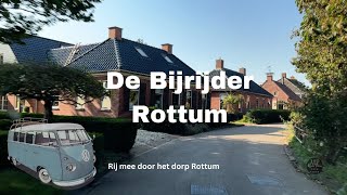 De Bijrijder rijdt door het dorp Rottum [upl. by Nichy]